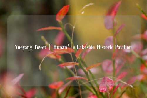Yueyang Tower | Hunan’s Lakeside Historic Pavilion