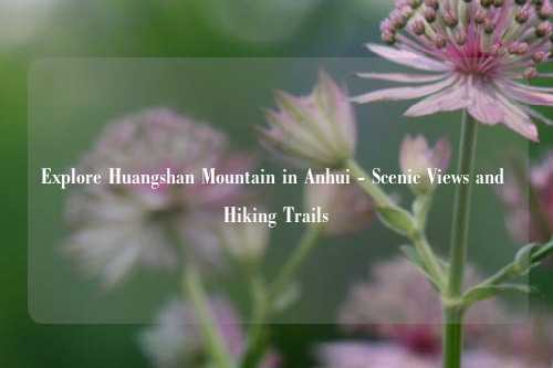 Explore Huangshan Mountain in Anhui - Scenic Views and Hiking Trails