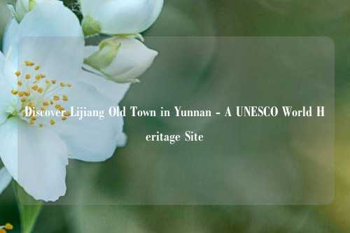 Discover Lijiang Old Town in Yunnan - A UNESCO World Heritage Site